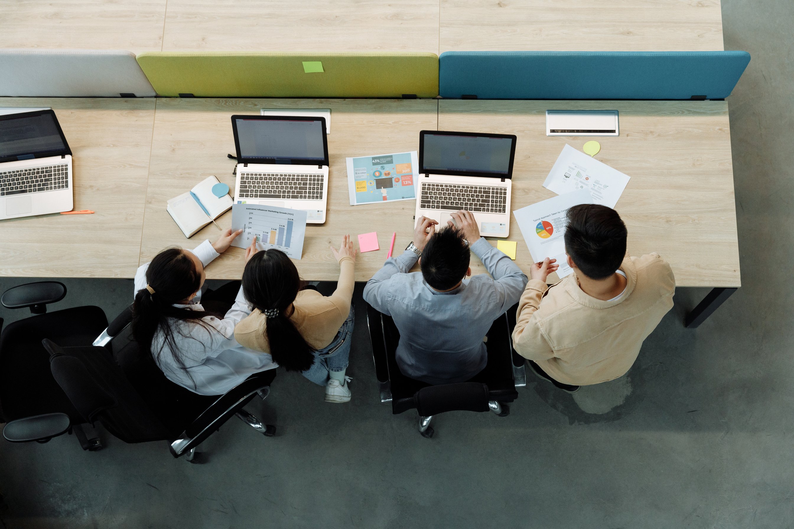  Colleagues Working in an Office